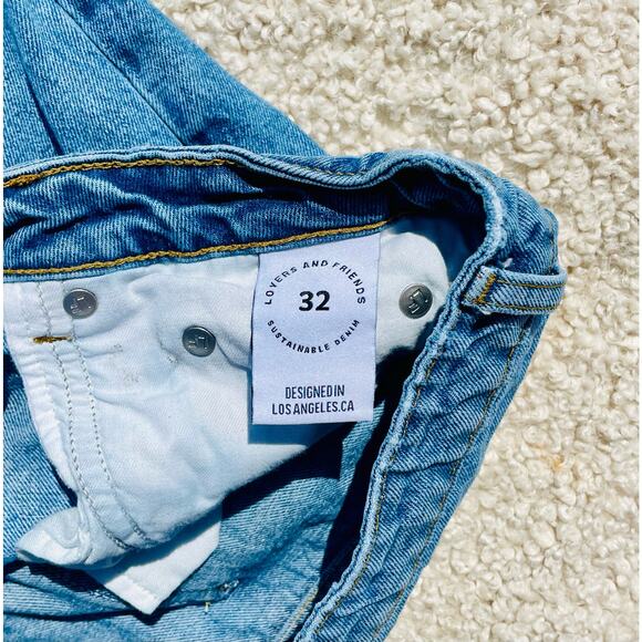 Revolve Lovers and Friends Ryan-High Straight Raw Hem-Size 32 - Picture 5 of 8